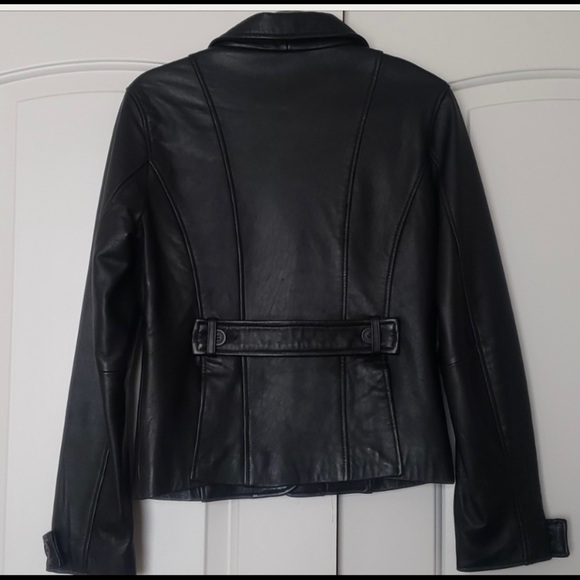 Genuine Leather Mark Alan Black Jacket. Size L - Picture 7 of 15
